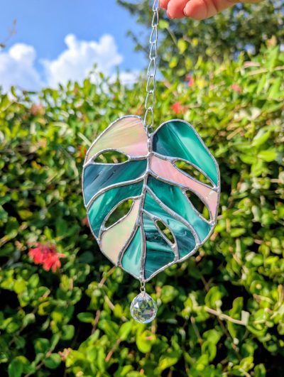 Monstera Leaf Suncatcher